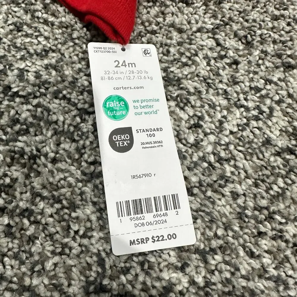 New with tags! Carter's My Very First Christmas 2 piece Set, Santa, 24 months - Picture 8 of 8